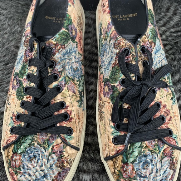 YSL SAINT LAURENT Court Classic Floral sneakers 41 - Picture 3 of 8
